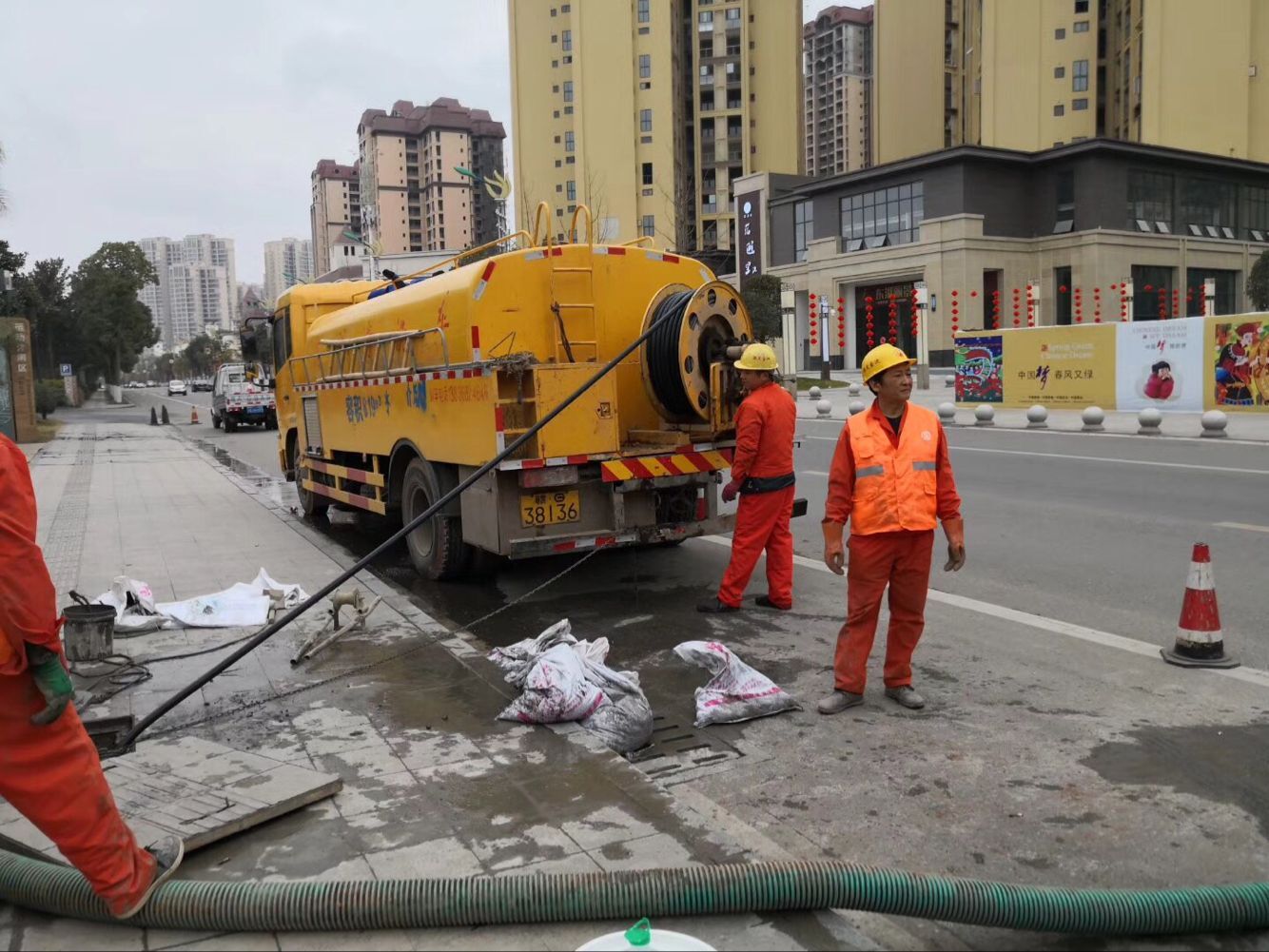 镇坪排污管道清淤-管道清洗